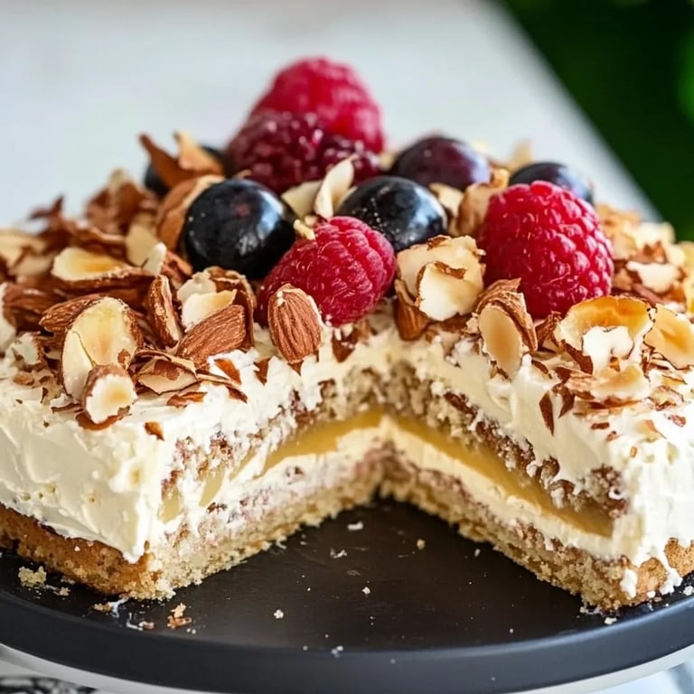 Vegane schwedische Mandeltorte