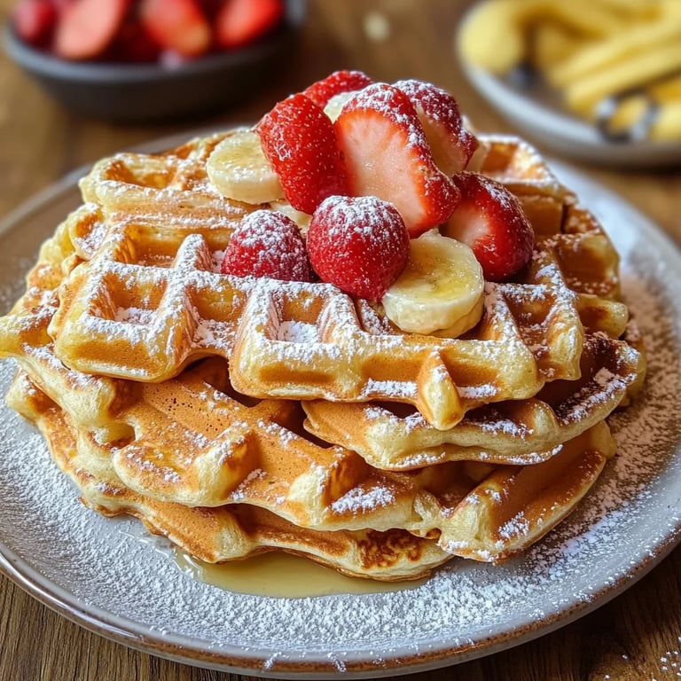Frischer Waffelteig für alle Formen