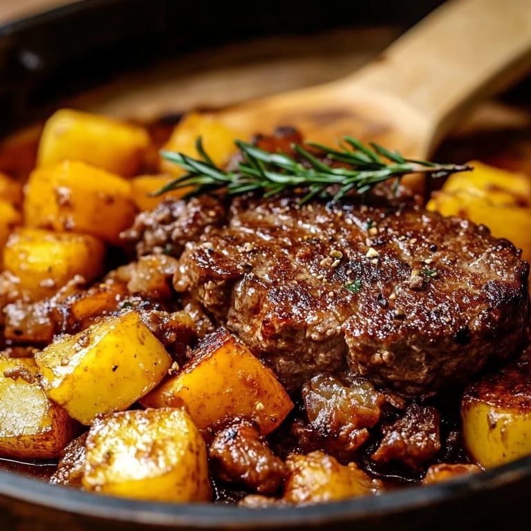 Kartoffelpfanne mit Hackfleisch