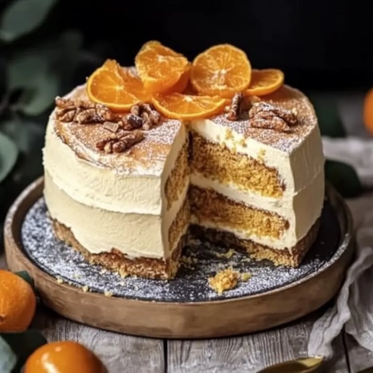 Spekulatiuskuchen mit Mandarinen
