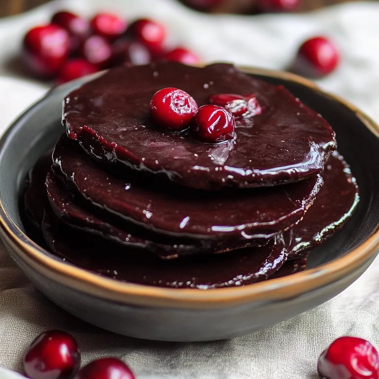 Chocolate Covered Cranberry Sauce