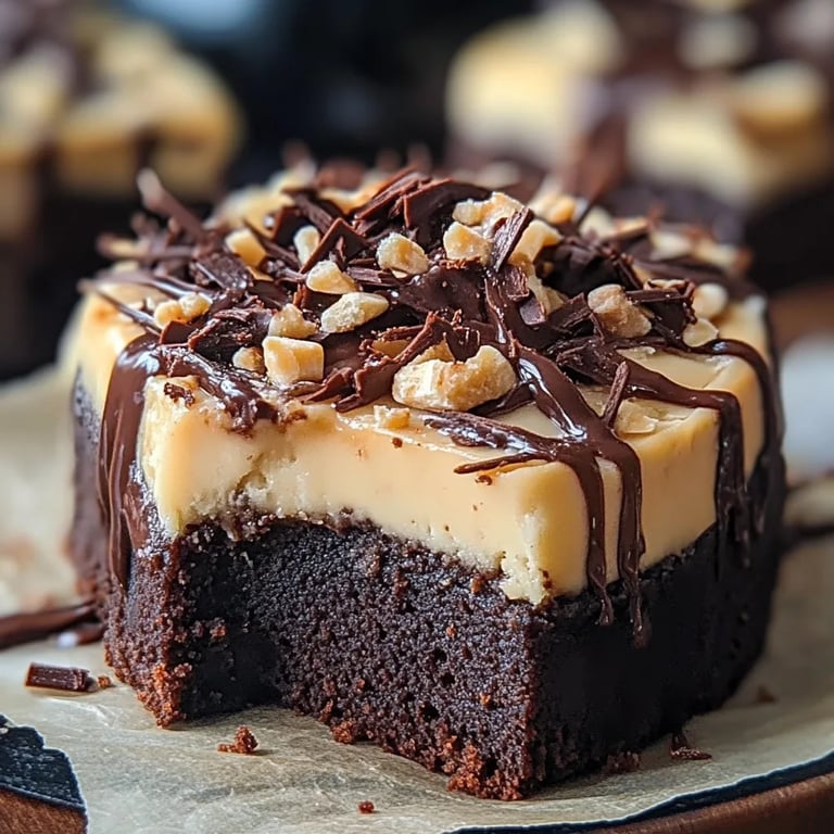 Brownie-Boden-Käsekuchen