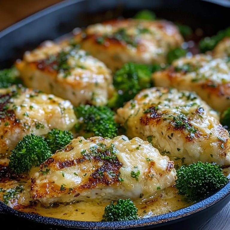 Knoblauch Parmesan Brokkoli