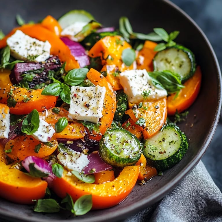 Ofen-Kürbis mit Feta