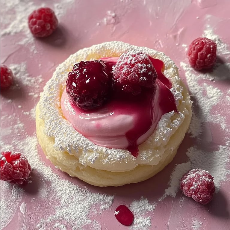 Marzipan Himbeer Plätzchen