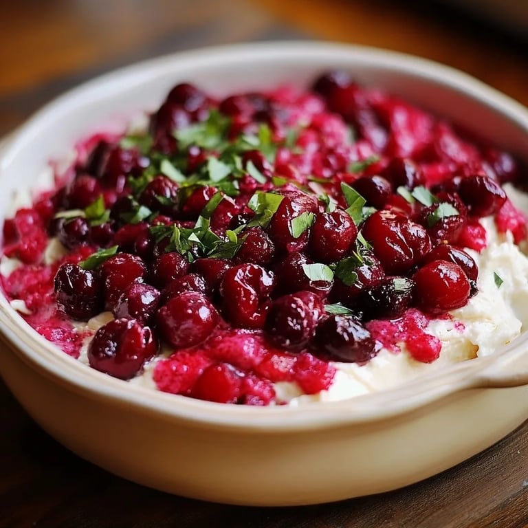 Spicy Cranberry Jalapeño Cream Cheese Dip