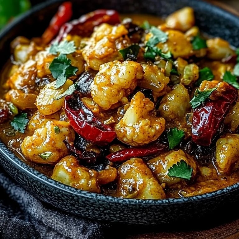 Gebratener Blumenkohl mit Honig-Curry