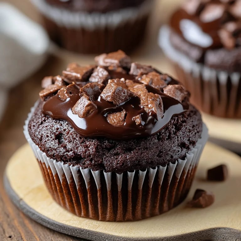 Super saftige Schokoladenmuffins