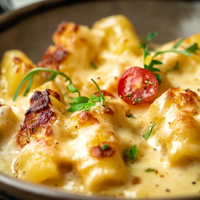 Schupfnudelauflauf als herbstliches Ofengericht