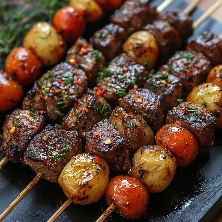 Brochettes de Steak au Romarin et à l'ail : Une Recette Incroyable Ultime