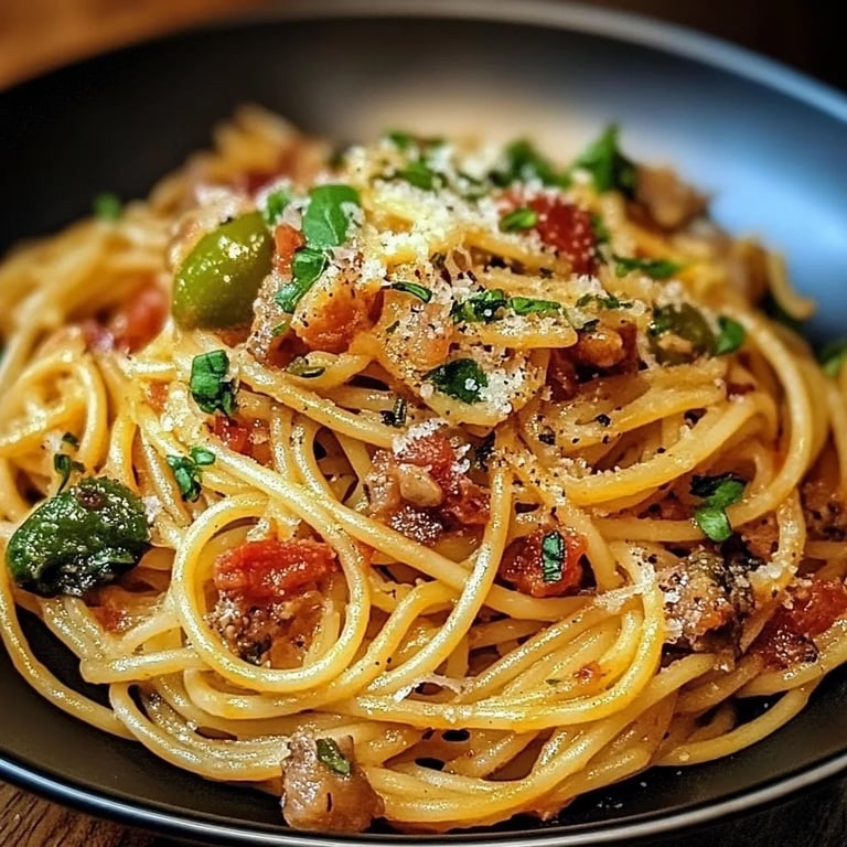 Spaghetti mit Rosenkohl