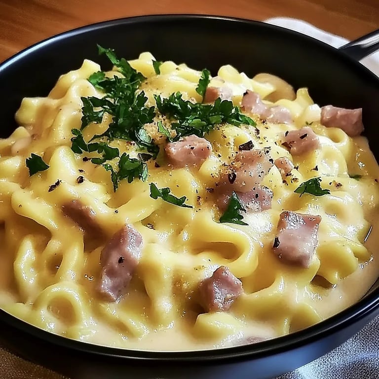 Käse-Schinken-Sahne Spätzle
