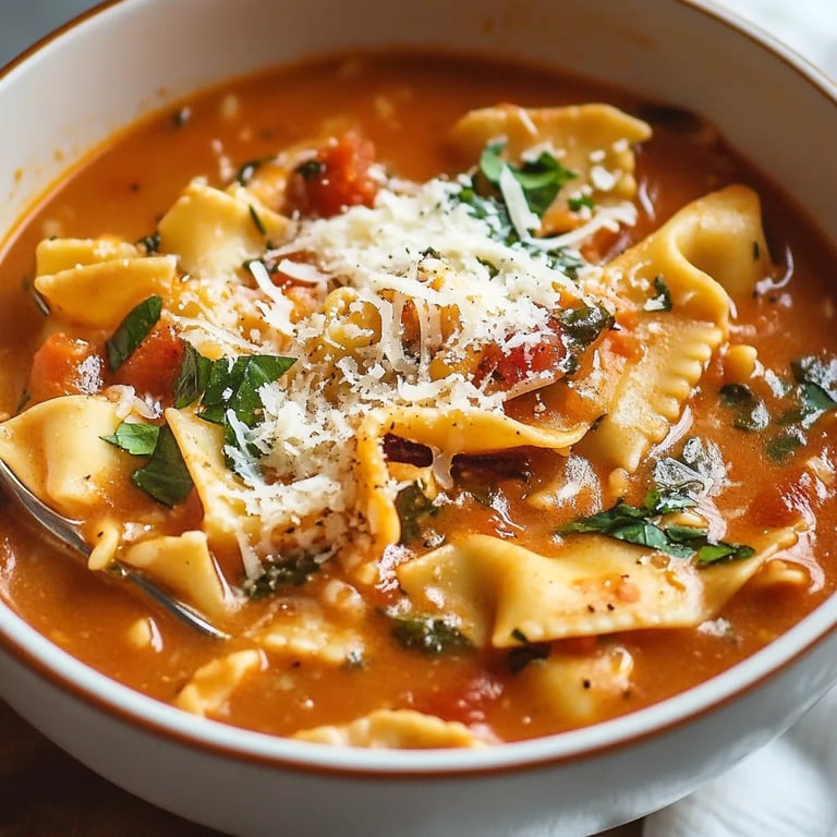 One Pot Vegetarian Lasagna Soup
