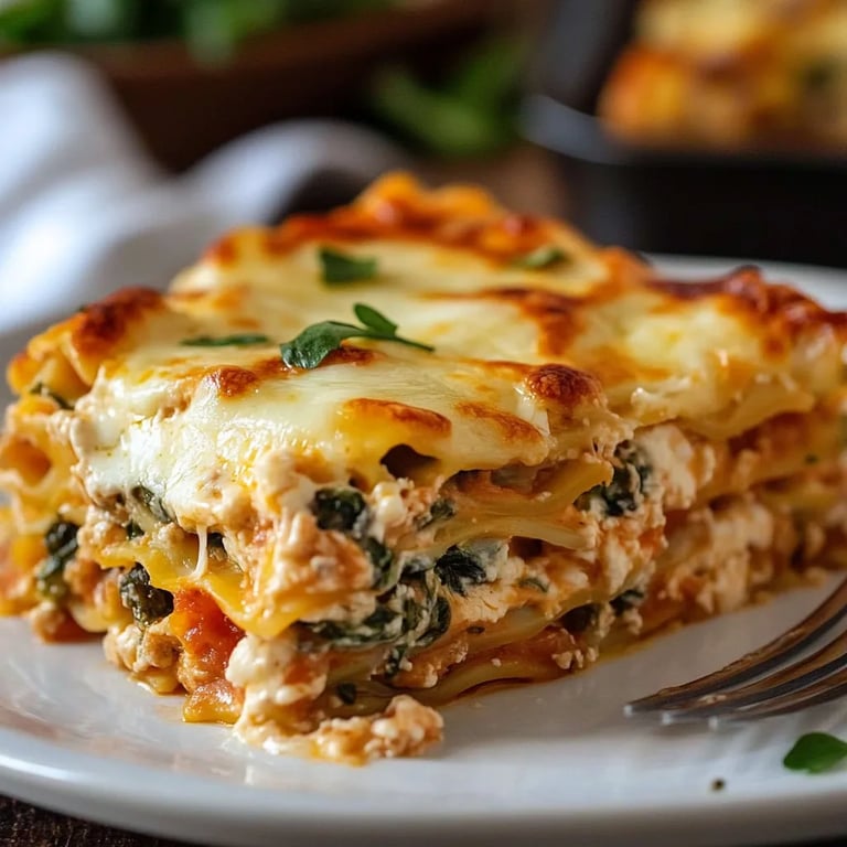 Chicken And Spinach Lasagna