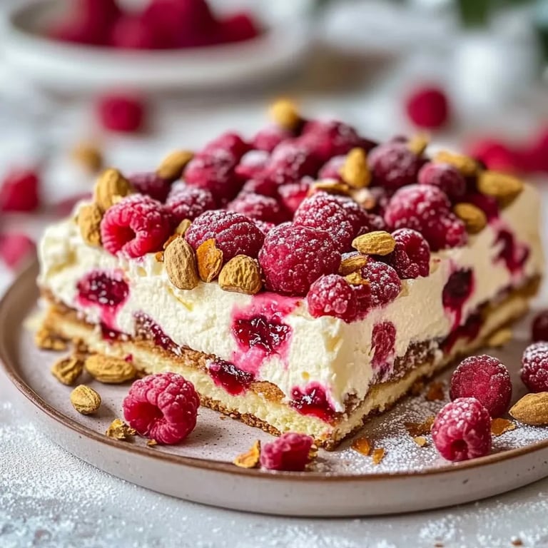 Himbeer-Pistazien-Tiramisu ohne Ei