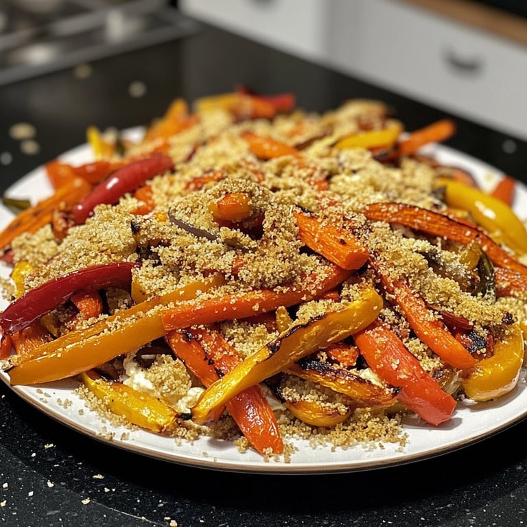 Winterlicher Gesund-&-Leicht-Quinoasalat mit Ofengemüse