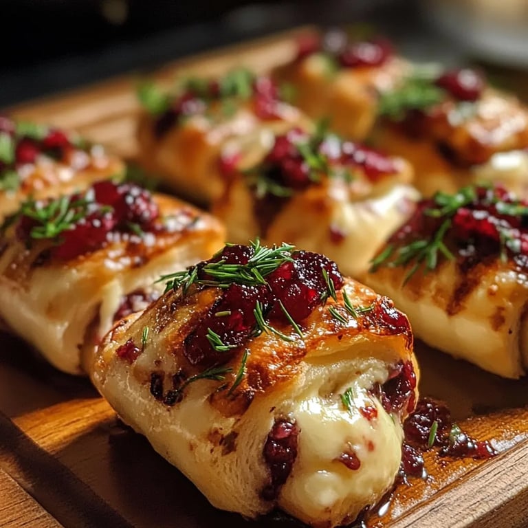 Baked Cranberry Brie Bites