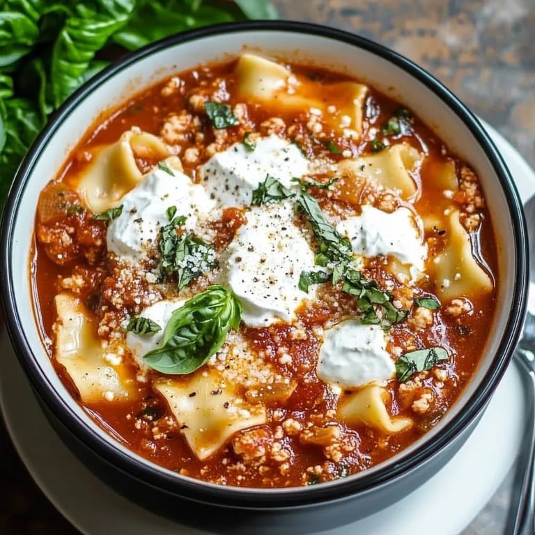 Crockpot Lasagna Soup