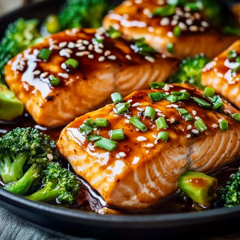 One-Pan Teriyaki Salmon & Broccoli