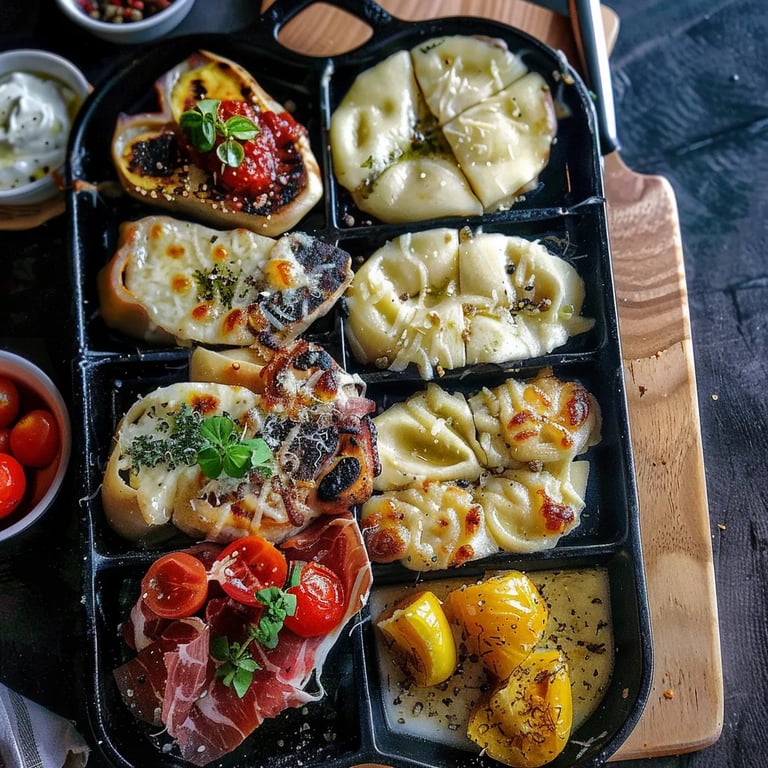 Raclette spéciale : Un festin copieux à la poêle