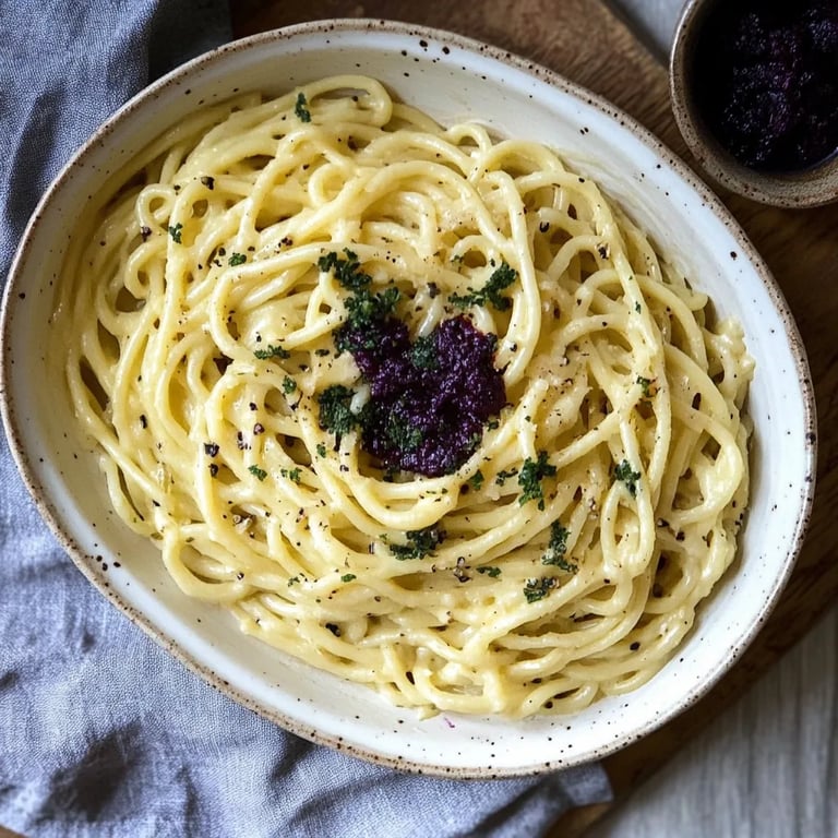 Rotkohl-Nudeln