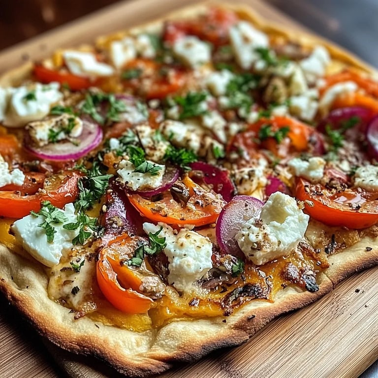 Kürbis-Flammkuchen mit Feta: Ein Unglaubliches Ultimatives Rezept für 4 Personen