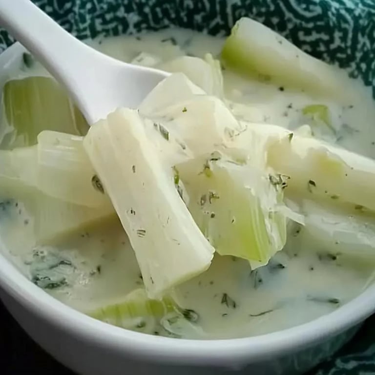 Kohlrabi in weißer Soße