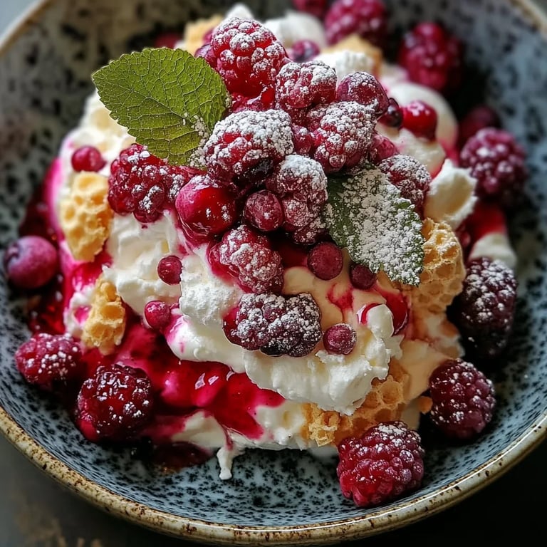 Himbeerwolke mit Mascarponecreme