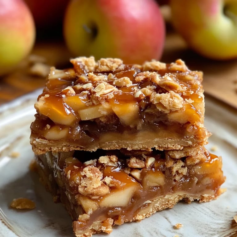 Salted Caramel Apple Pie Bars