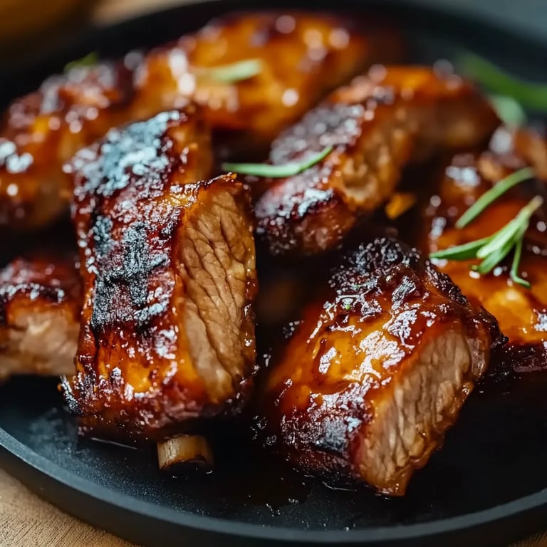 Honigglasierter Schweinebauch aus dem Ofen