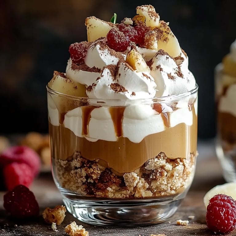 Bratapfel Karamell Trifle