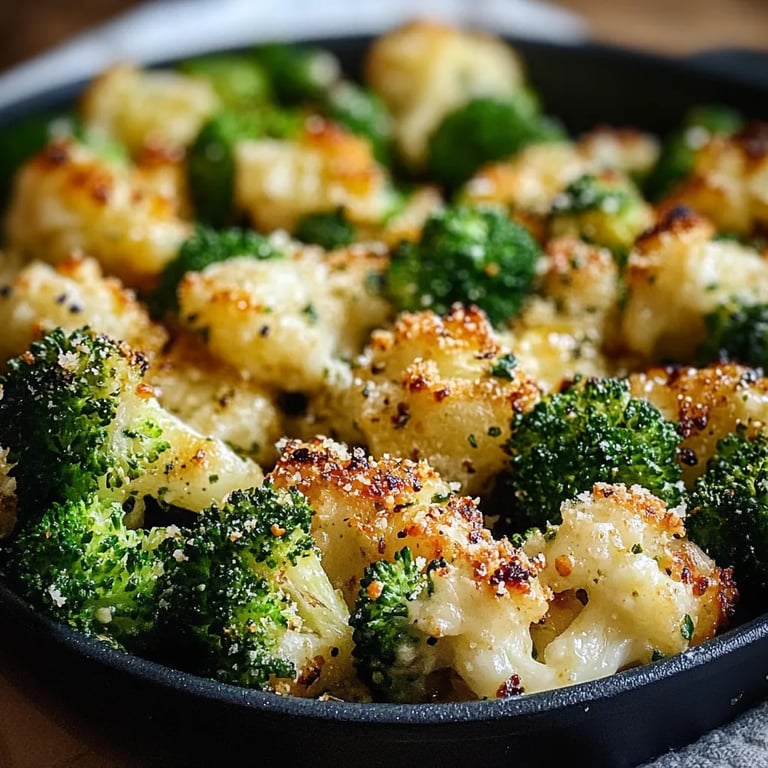 Knoblauch Parmesan Brokkoli