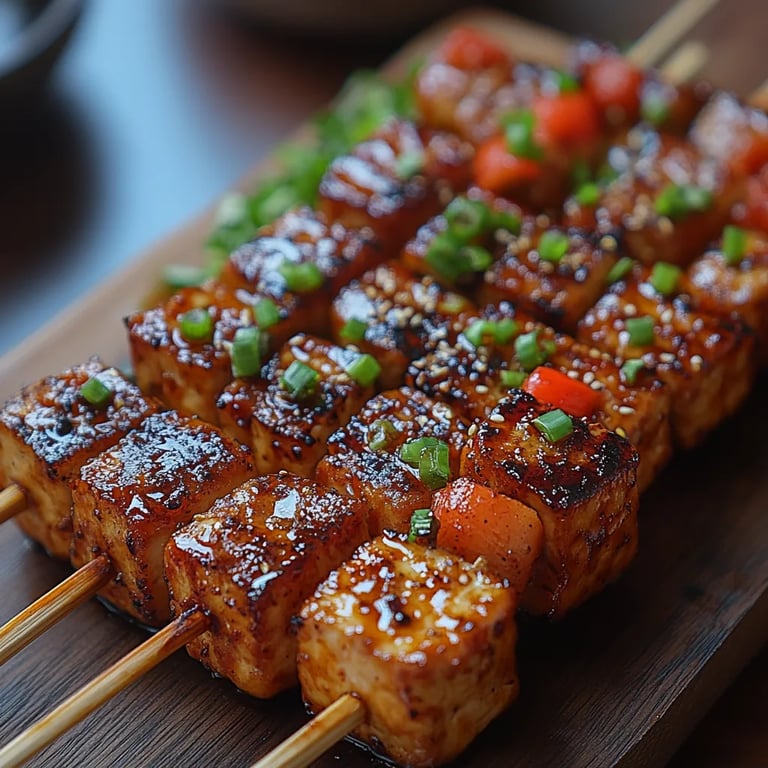 <p>Espetinhos Coreanos Veganos de Tofu para Churrasco: Uma Receita Incrível e Definitiva</p>