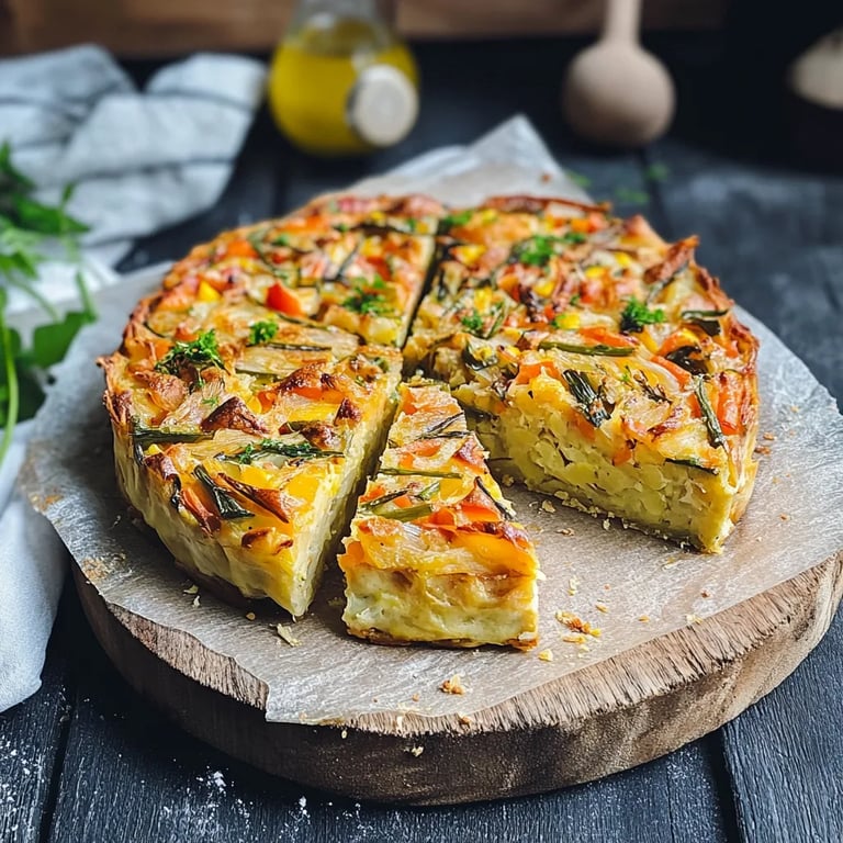 Gemüsekuchen mit Kartoffeln