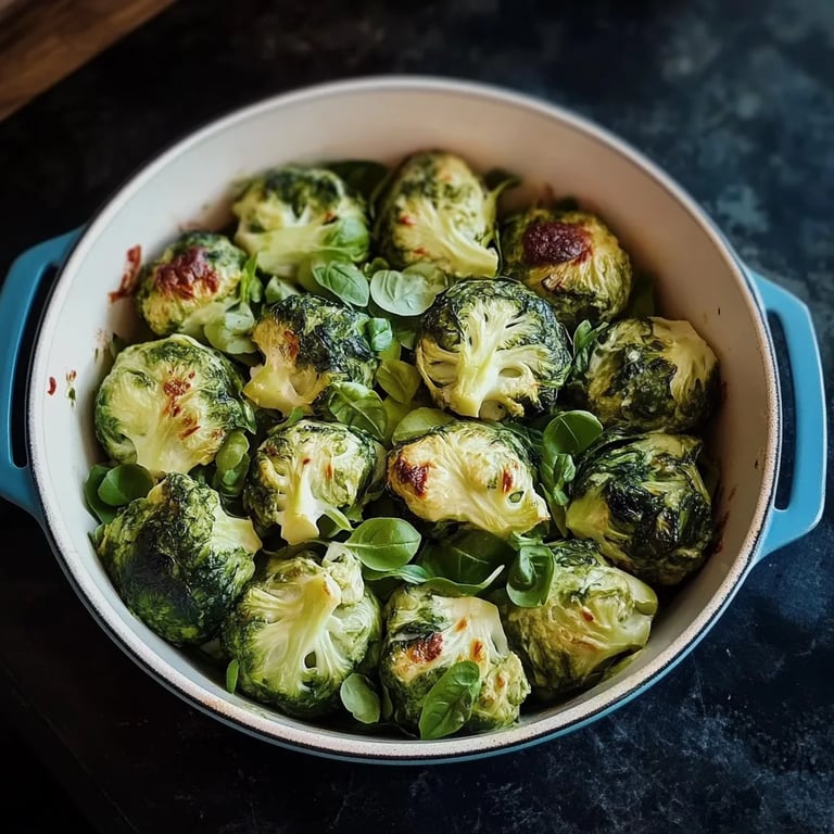 Rosenkohl-Brokkoli-Hack Auflauf