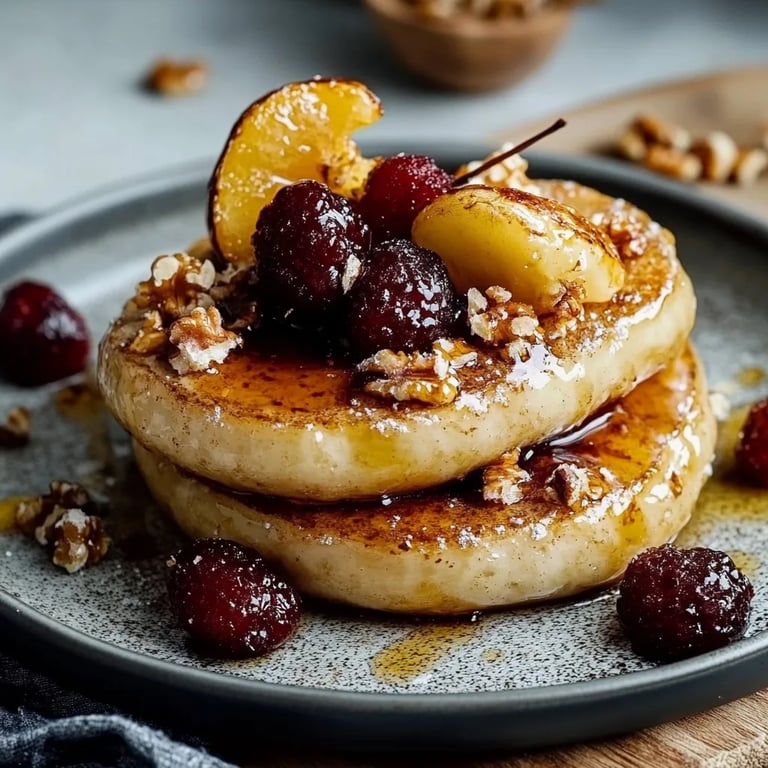 Gebackene Birnen mit Honig und Walnüssen