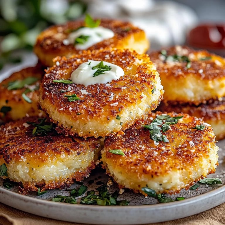 Krosse Parmesan-Auberginenrunden aus der Heißluftfritteuse