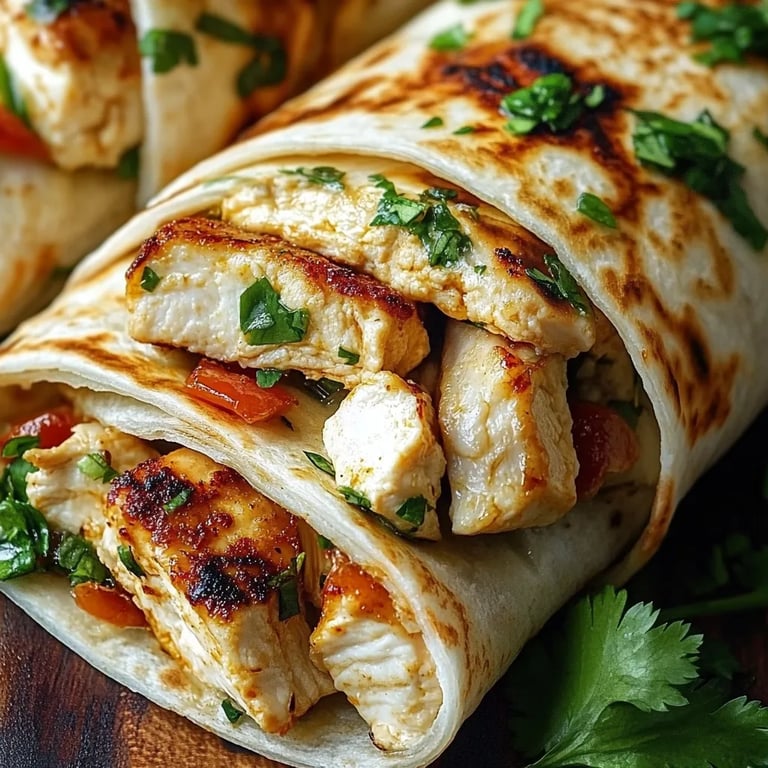 Cheesy Garlic Chicken Wraps – The Ultimate Flavor Explosion!