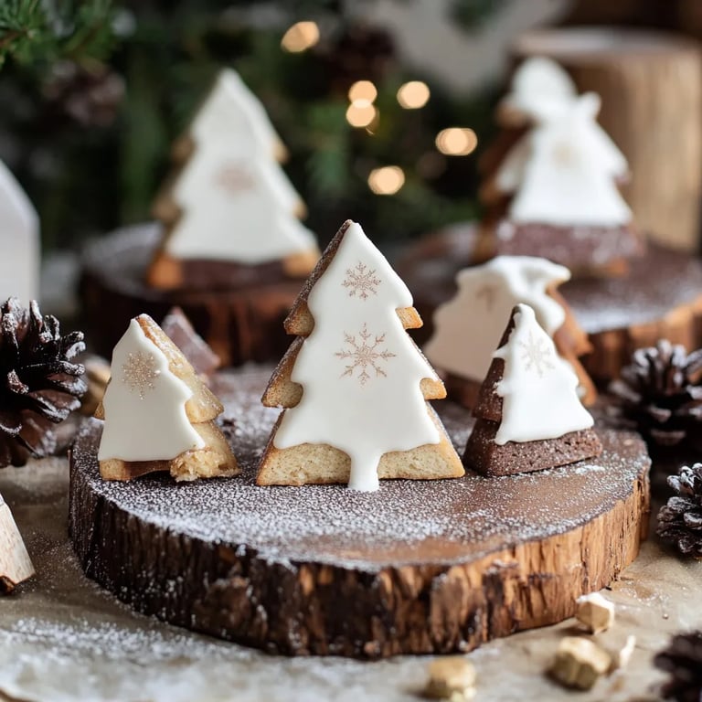 Weihnachtliche Tannenbaum-Baumkuchen