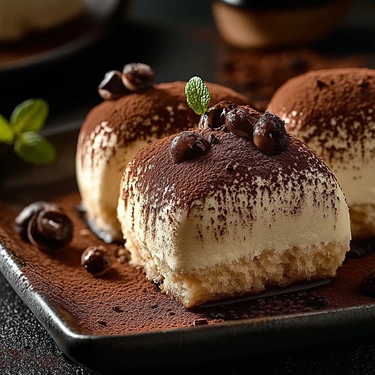 Kleine Tiramisu-Kugeln