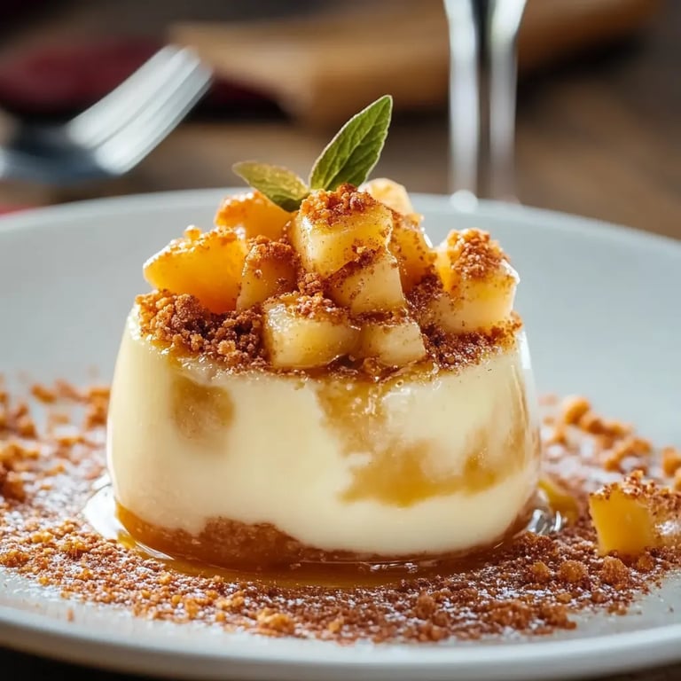 Bratapfel mit Vanillesoße