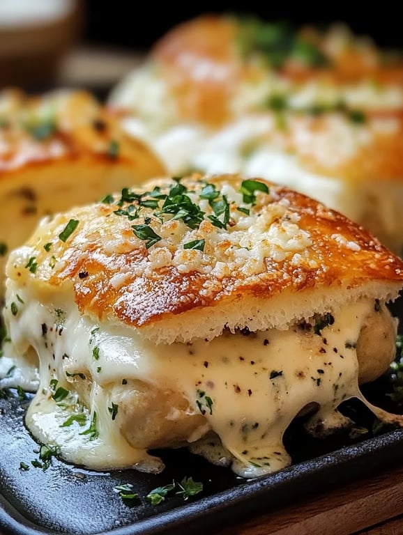 Chicken Pillows With Creamy Parmesan Sauce