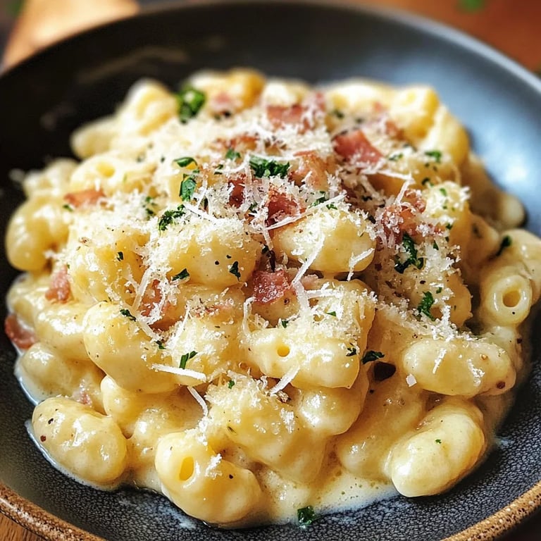 Gnocchi Carbonara ohne Sahne