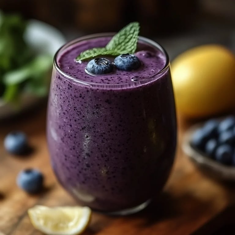 Smoothie de Abacate com Limão e Mirtilo: Uma Receita Incrível e Definitiva