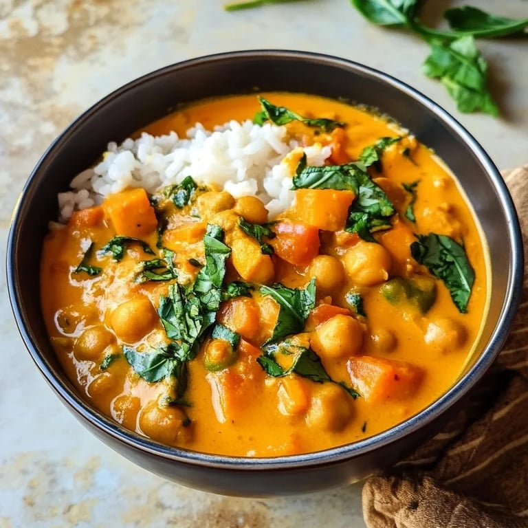 Kürbis-Kichererbsen-Curry