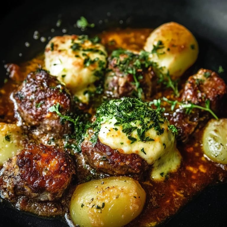 Rosenkohlauflauf mit Hackfleisch und Kartoffeln