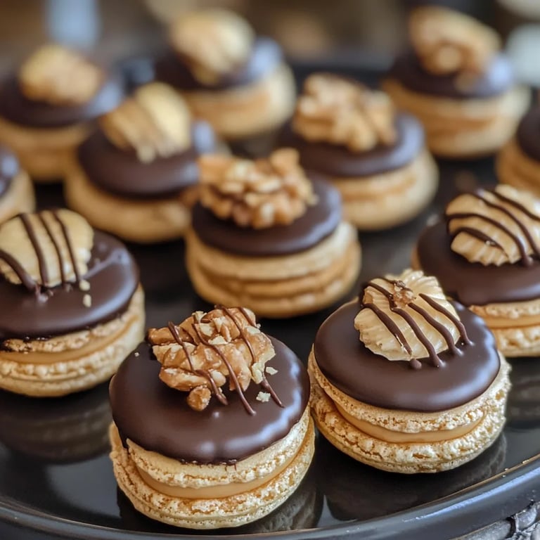 Omas Walnuss Marzipan Plätzchen