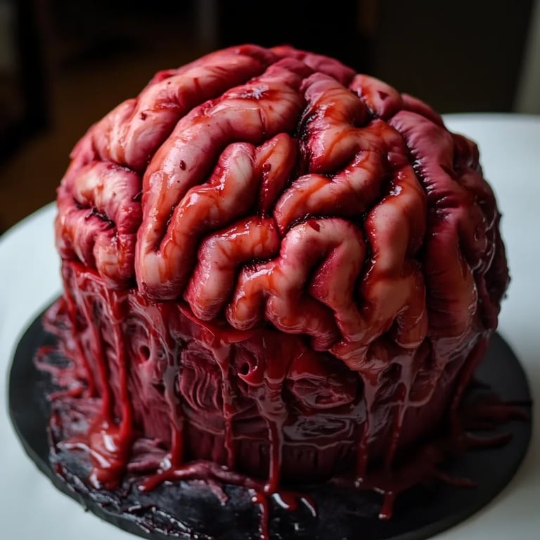 Pastel de Terciopelo con Forma de Cerebro: Una Increíble Receta Secreta