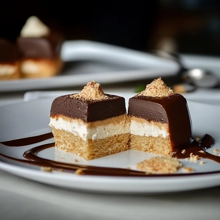 Nussschnitten mit Kaffee-Creme