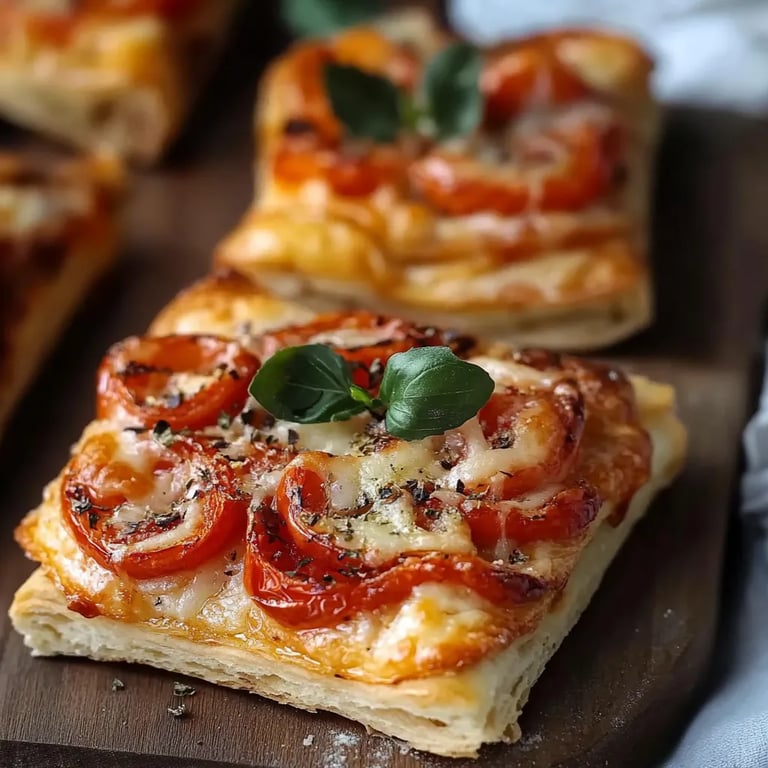 Blätterteig-Pizza-Bäume